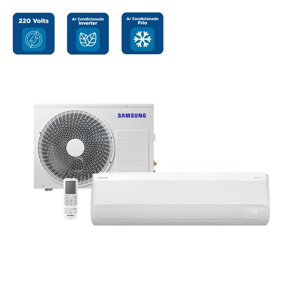 Ar Condicionado Split Inverter Samsung WindFree AI 24000 BTU/h Frio AR24DYFAAWKNAZ – 220 Volts - Imagem 2
